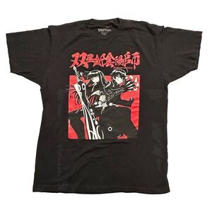 Twin Star Exorcist T-Shirt Size L Mens Black Short Sleeve Anime Japan Fast Ship